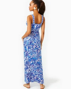 Outlet Serena V-Neck Maxi Dress Women Dresses