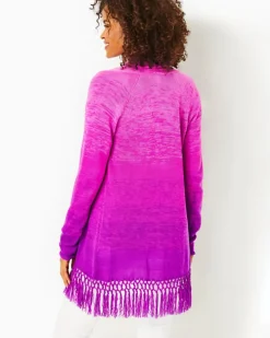 Shop Tatum Ombre Fringe Cardigan Women Sweaters & Cardigans