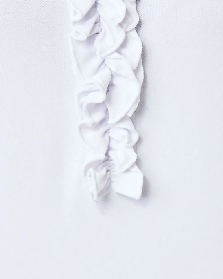 Fashion Upf 50+ Luxletic Frida Ruffle Polo Top Women Activewear