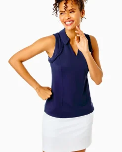 Best Sale Upf 50+ Luxletic Martina Polo Top Women Activewear