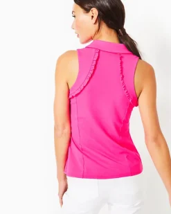 Flash Sale Upf 50+ Luxletic Martina Polo Top Women Activewear