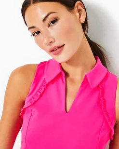 Flash Sale Upf 50+ Luxletic Martina Polo Top Women Activewear